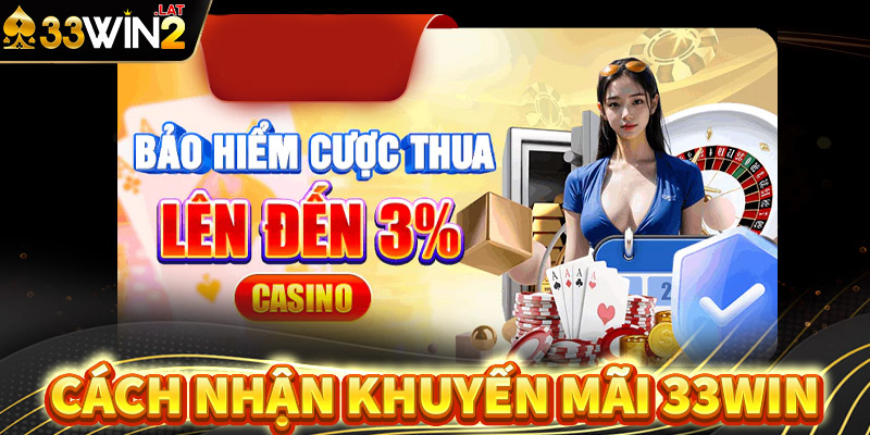 Hướng dẫn chi tiết các bước nhận khuyến mãi 33win